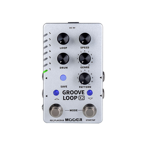 Mooer Groove Loop X2 Stereo Looper and Drum Machine Pedal