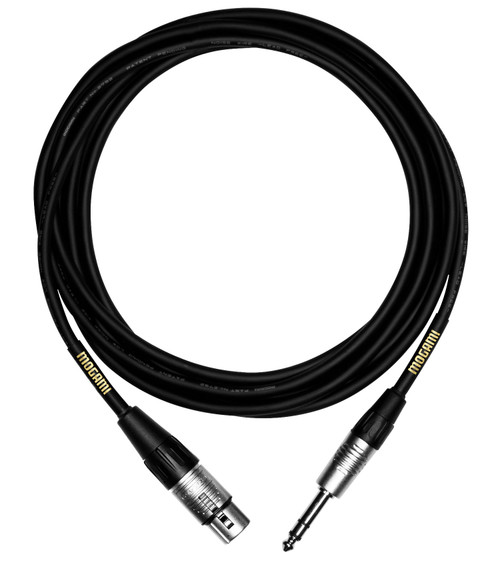 Mogami 10 foot CorePlus™ 1/4" TRS to XLR Female Cable