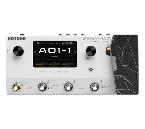 Hotone Ampero II Stomp Amp Modeler & Effects Processor - bmusic