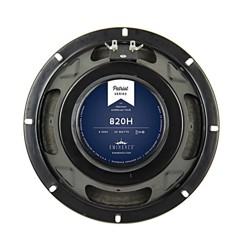 Eminence 820H 8" Lead / Rhythm Guitar Speaker- Hemp