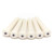 Graph Tech TUSQ Traditional Style Bridge Pins - Ivory with Black Dot