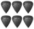 Ernie Ball 1.5mm Black Standard Prodigy Picks 6-Pack