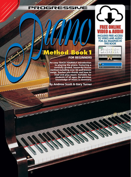 Progressive Piano Method Book 1 Book with Online Video & Audio