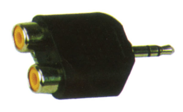 3.5 Stereo Jack Plug (M) to 2 x RCA (F) Adaptor