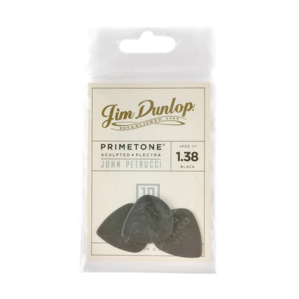 Jim Dunlop John Petrucci Black Primetone Jazz III Picks