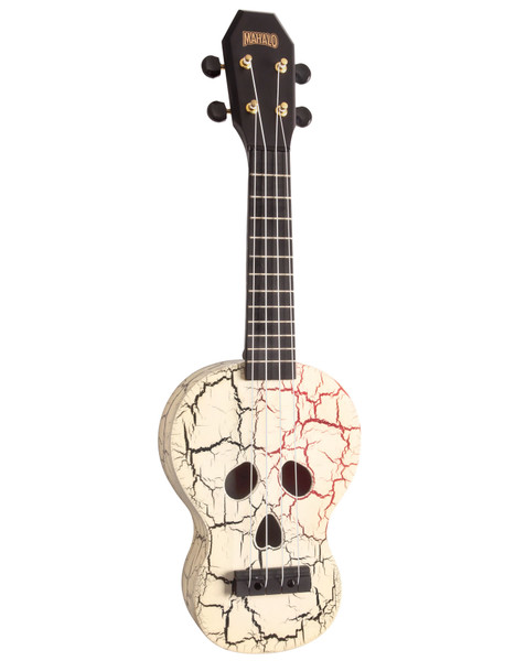 Mahalo White Skull Creative Series Soprano Ukulele