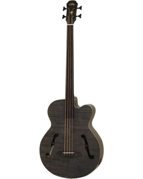 Aria FEB-F2/FL Elecord Fretless Acoustic/Electric Bass - Stained Black