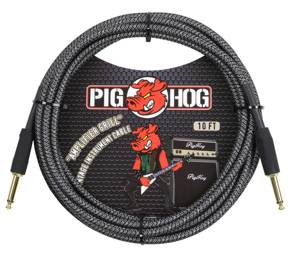 Pig Hog Amplifier Grill 10' Instrument Cable