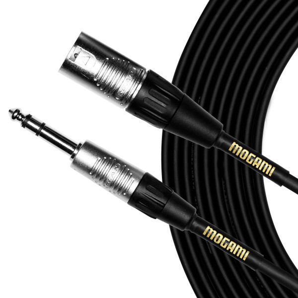 Mogami 10 foot CorePlus™ 1/4" TRS to XLR Male Cable