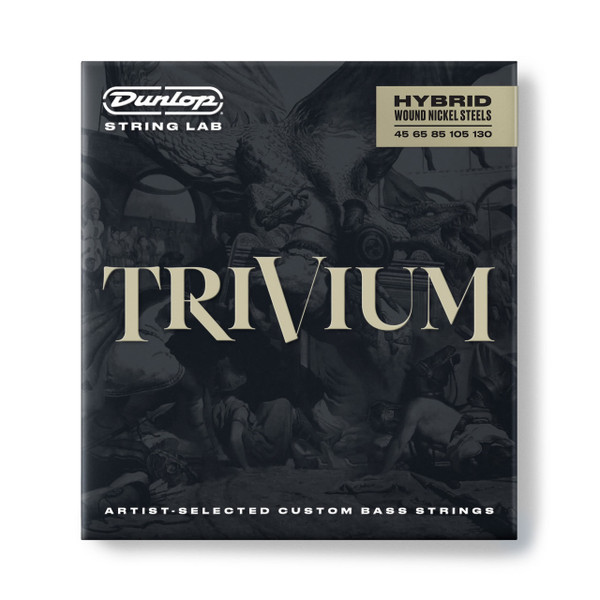 Jim Dunlop Trivium Hybrid Wound Nickel 5-string Bass Strings 45-130