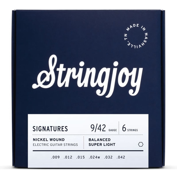 Stringjoy 9-42 Balanced Super Light Gauge Nickel Wound Electric Strings
