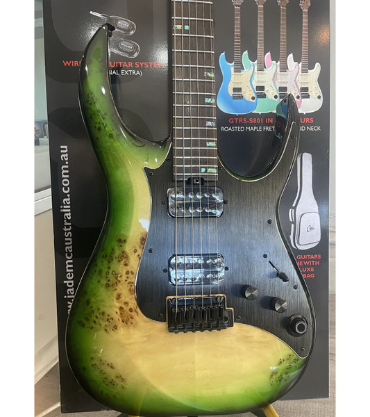 Mooer GTRS M810 Intelligent Guitar - Green Burst