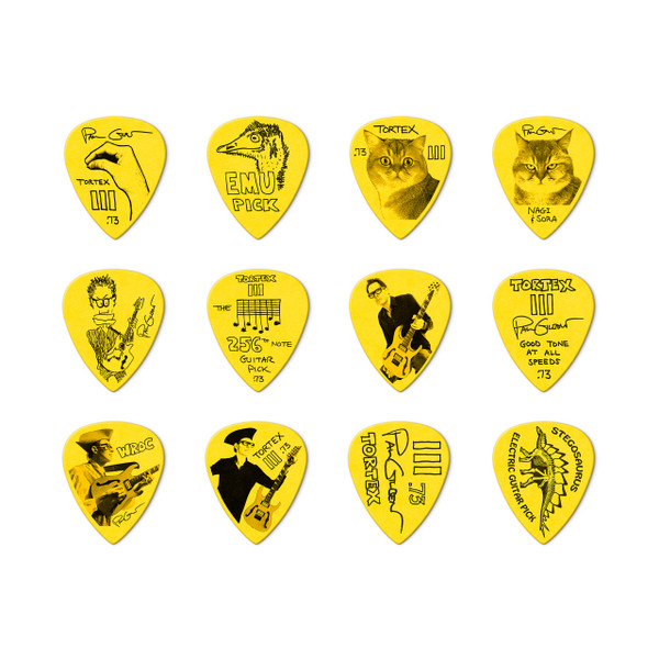 Jim Dunlop® 12-pack Paul Gilbert Custom Tortex® TIII  .73mm Picks