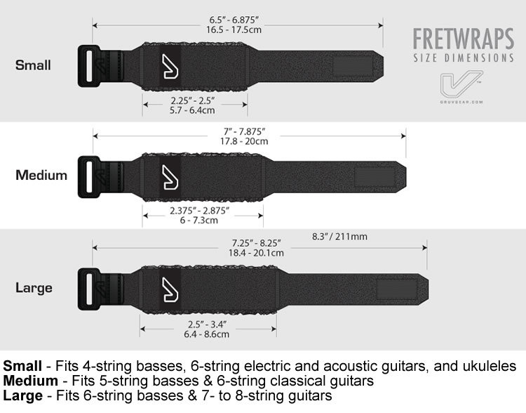 FretWrap Sizing Guide