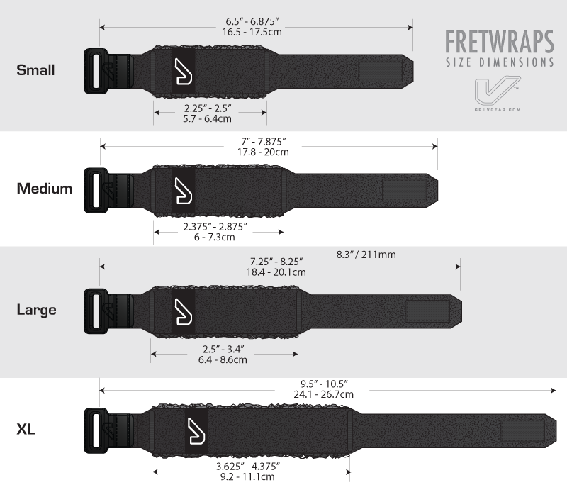 FretWrap Sizing Guide