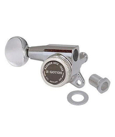 Gotoh SG381 Left-Hand Magnum Lock 6-in-line Machine Heads - bmusic