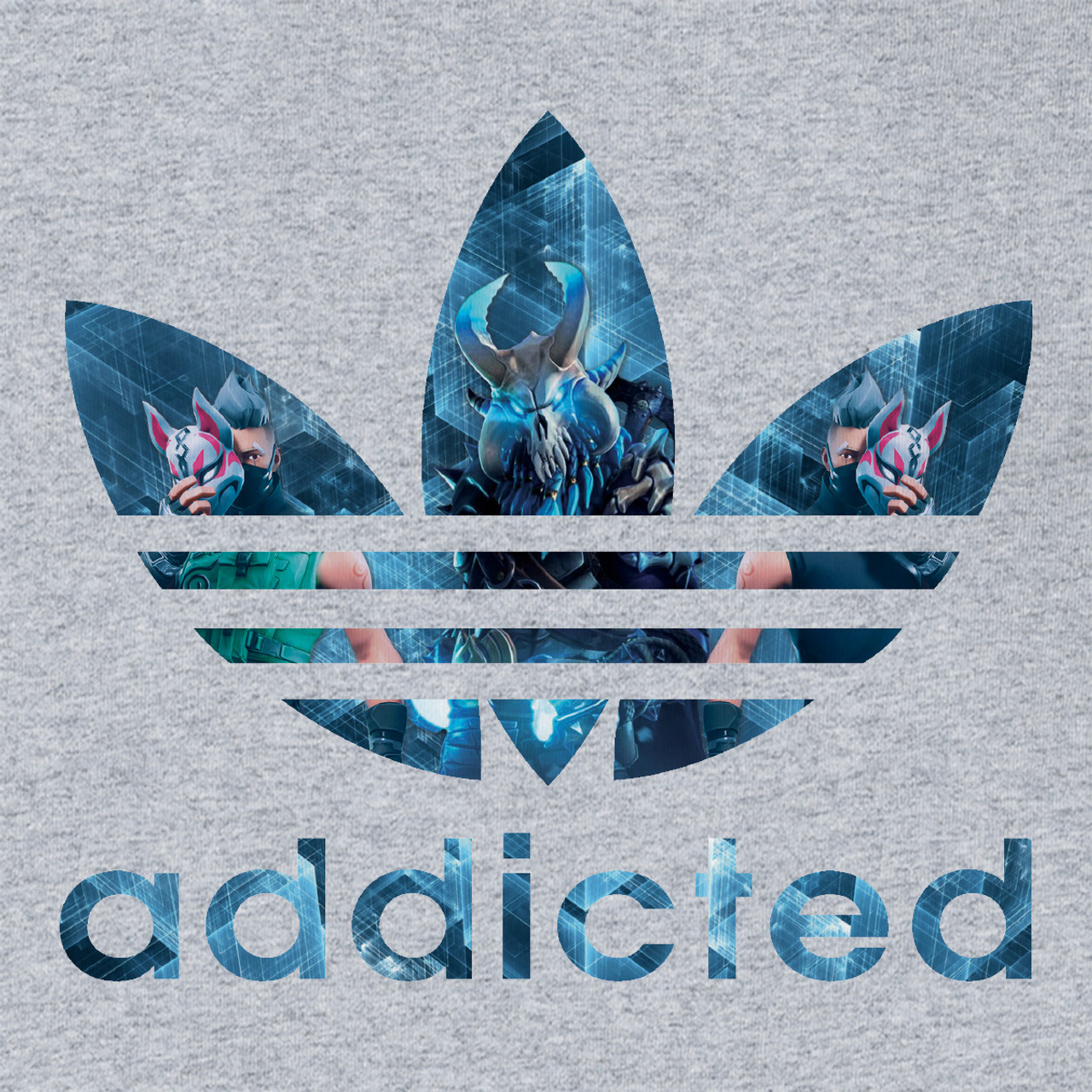 Fortnite addicted hot sale t shirt adidas