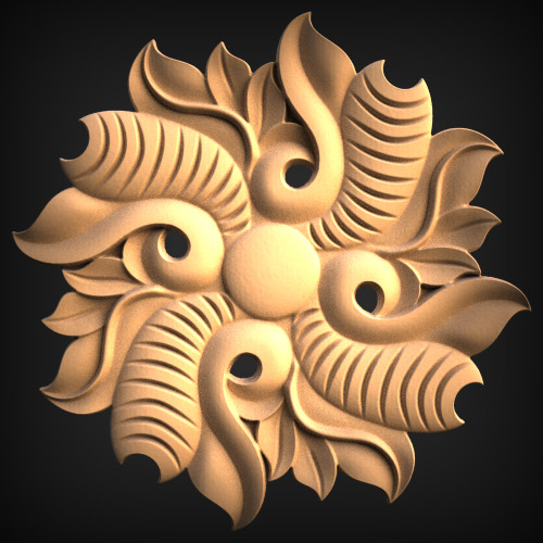 Rosette_____Carved_____0655