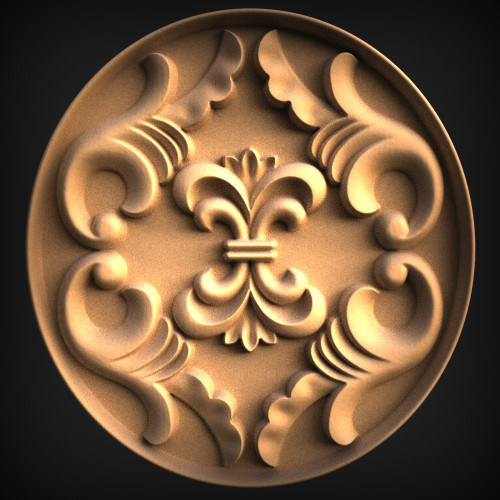 Rosette_____Carved_____0648