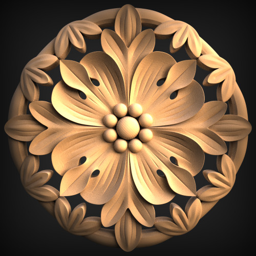 Rosette_____Carved_____0643
