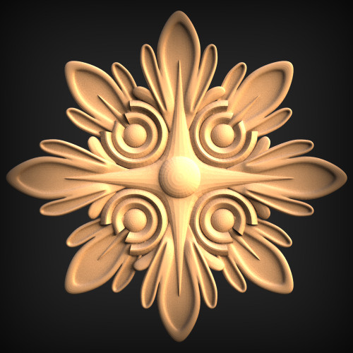Rosette_____Carved_____0446