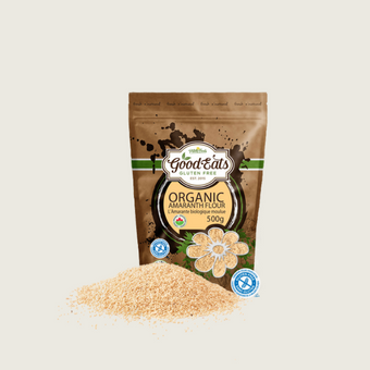 Good Eats Gluten Free Organic Amaranth Flour Gluten Free Products near me, Ontario. Perfect for many baking projects for those who require Celiac approved products or gluten free products and recipes.