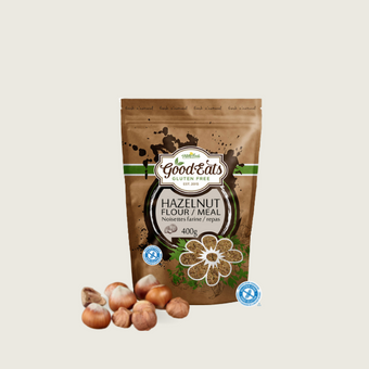 Good Eats Gluten Free Organic Hazelnut Flour Gluten Free Products near me, Ontario. Perfect for many baking projects for those who require Celiac approved products or gluten free products and recipes.