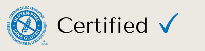 Pilling Foods Gluten Free Products are certified by the Canadian Celiac Association as being 100% Gluten Free