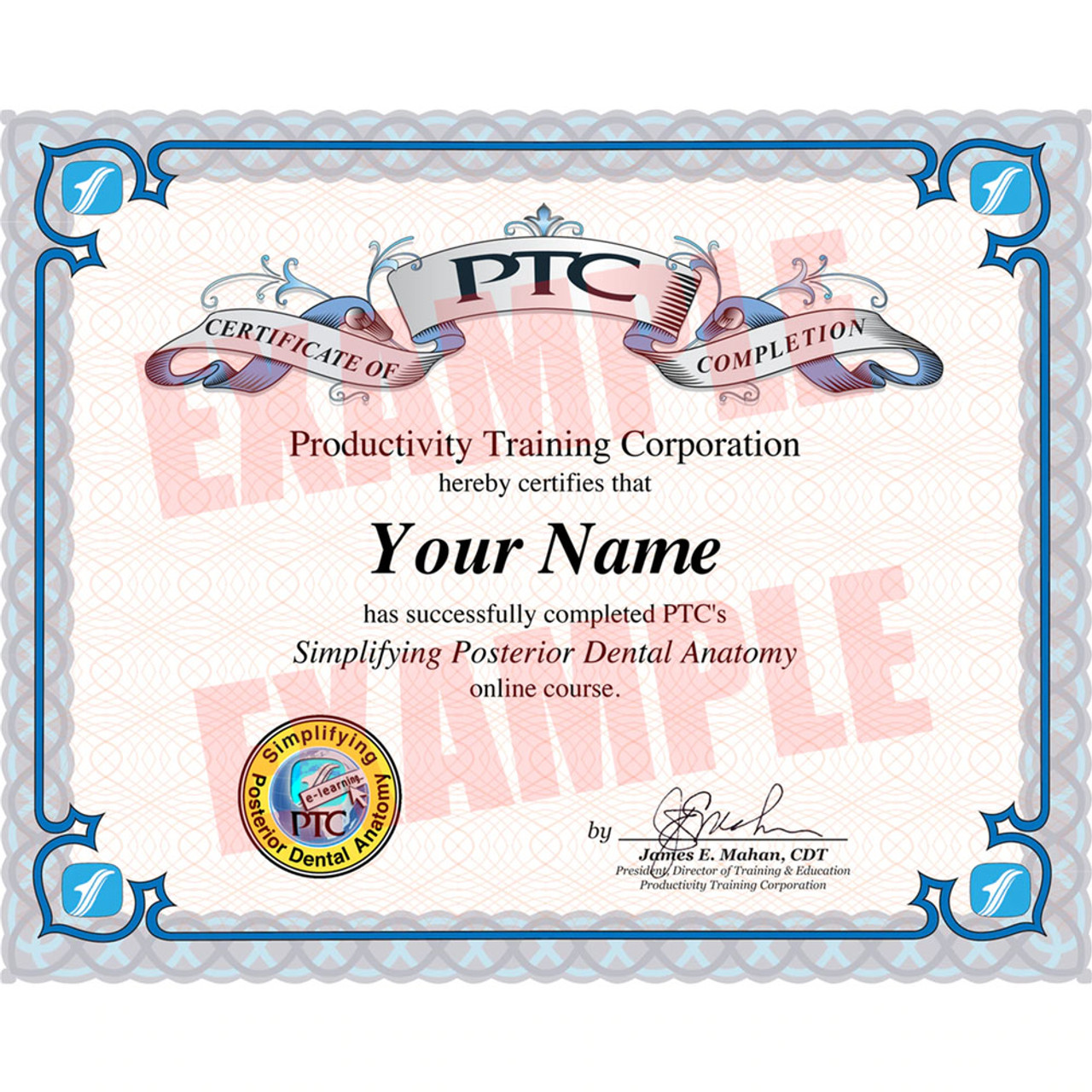 certificate of training completion