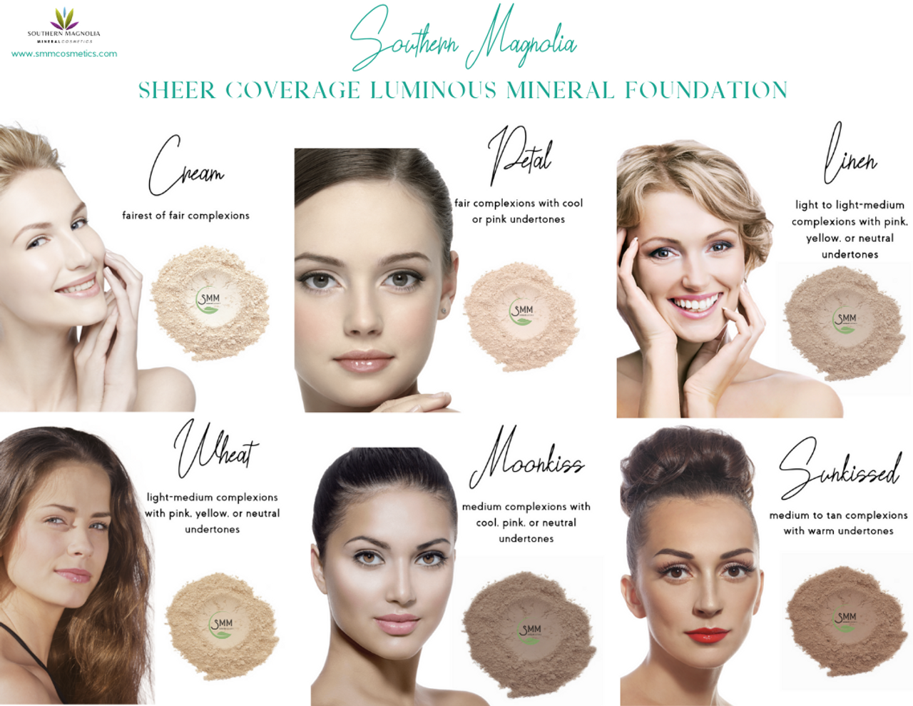 Sheer Cover Foundation Color Chart