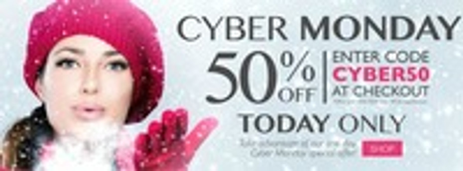 2014 Cyber Monday 50% OFF Sale w/FREE US Shipping!