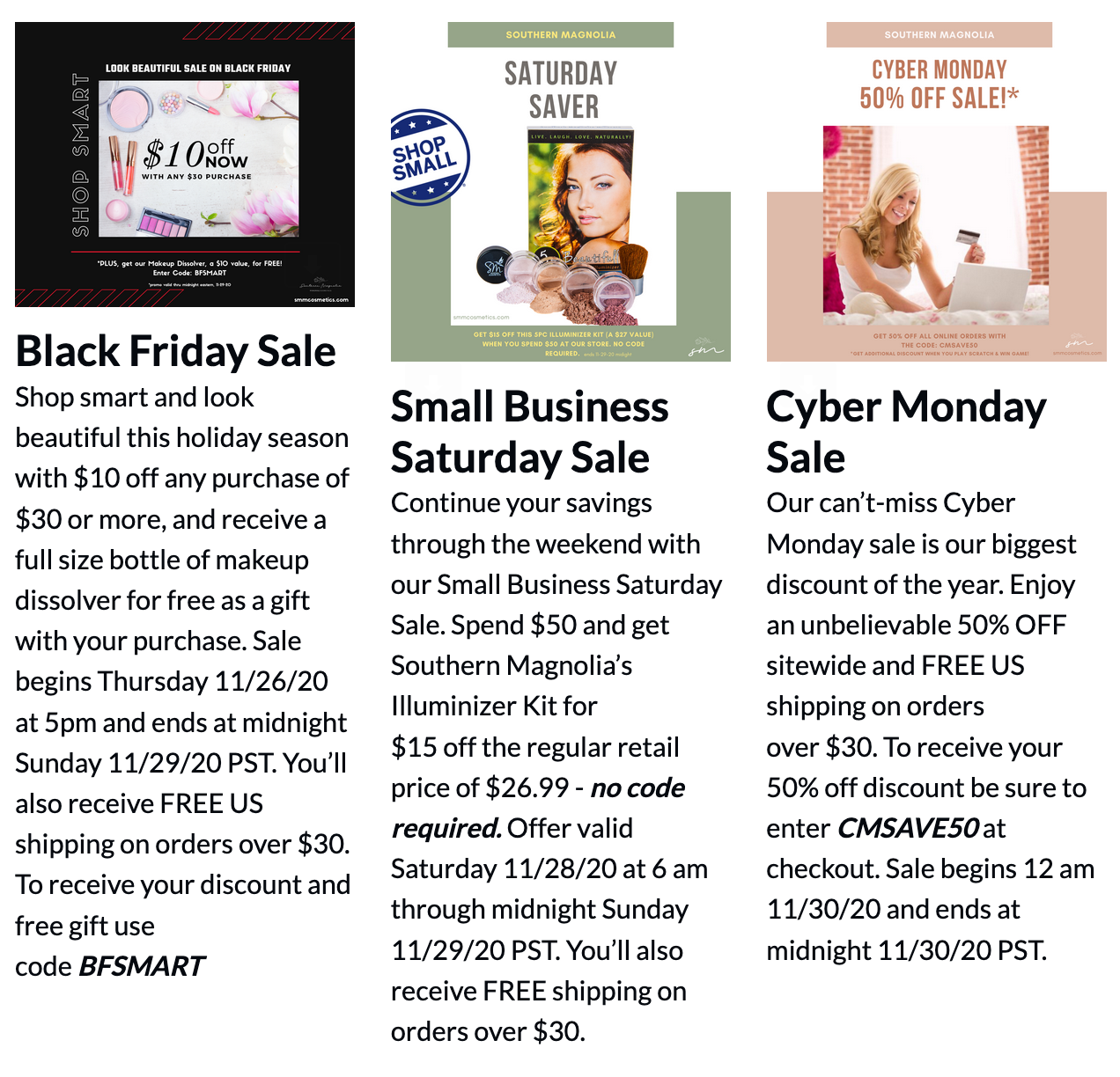 Black Friday and Cyber Monday Deals, Coupons, and Sales for Makeup, Beauty,  Cosmetics