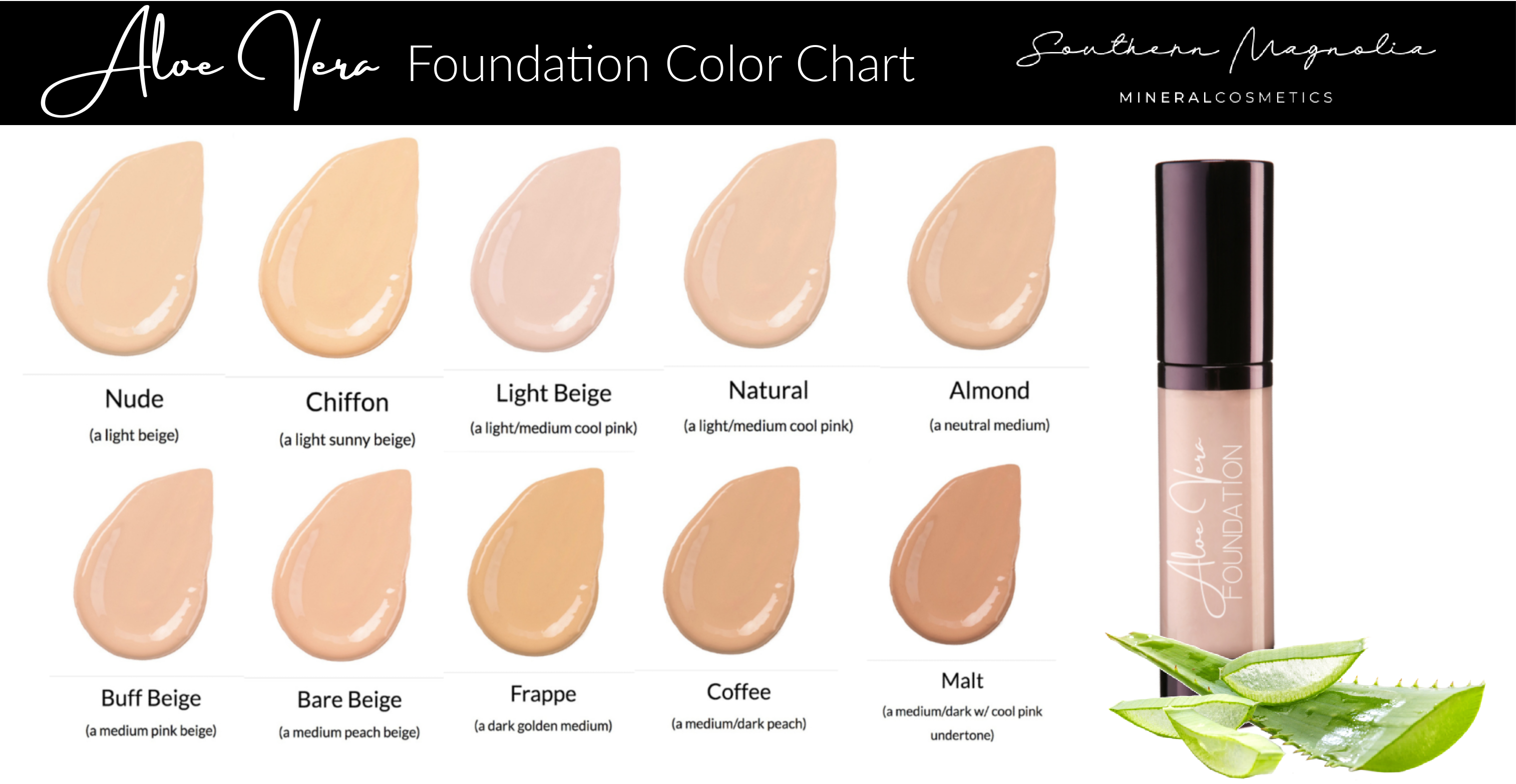 Stick Foundation Color Chart