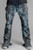 GUYS DYED SHREDDED DENIM