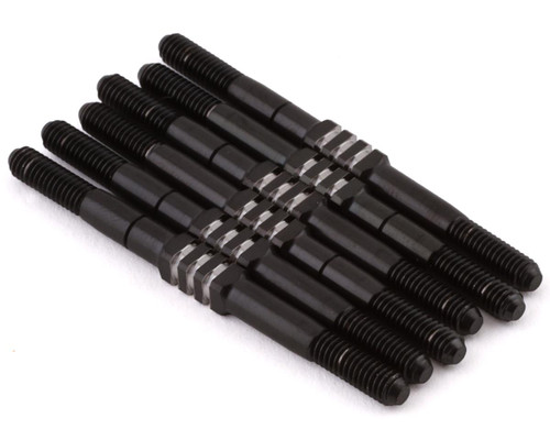 TLR 22 5.0 3.5mm Fin Titanium Turnbuckle Kit (6) (Black)