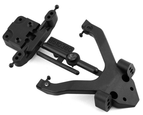 B6.4/B6.4D Factory Team Top Plate & Ball Stud Mount (Carbon)