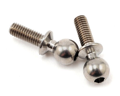 8mm Factory Team Heavy Duty Titanium Ball Stud Set (2)