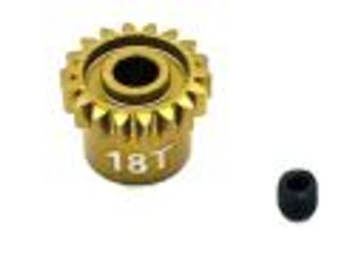 Ultra Lightweight Aluminum Pinion Gear, Thin, 48 Pitch, 18 Tooth