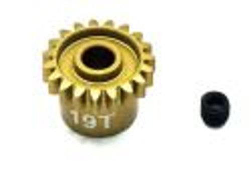 Ultra Lightweight Aluminum Pinion Gear, Thin, 48 Pitch, 19 Tooth