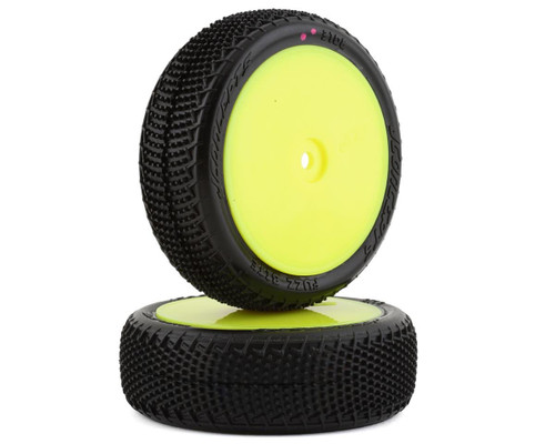 Fuzz Bite LP 2.2" Pre-Mounted 4WD Front Buggy Tire (Yellow) (2) (Pink)