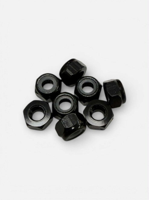 M3 Aluminum Nut 8pk Black
