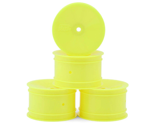 2.2" Concave Rear 1/10 Buggy Wheels (Yellow) (4) (12mm Hex)