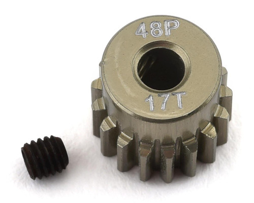 48P Lightweight Hard Anodized Aluminum Pinion Gear (3.17mm Bore) (17T)