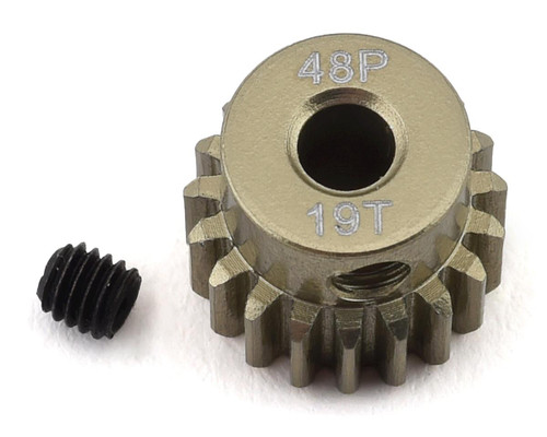 48P Lightweight Hard Anodized Aluminum Pinion Gear (3.17mm Bore) (19T)