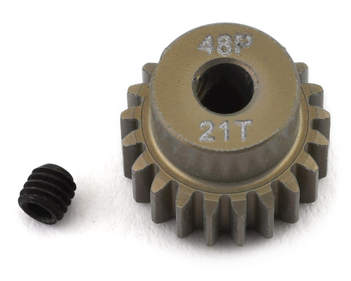 48P Lightweight Hard Anodized Aluminum Pinion Gear (3.17mm Bore) (21T)