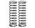 13mm Rear Shock Spring (White/1.9lbs) (61mm)