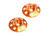 Flite V2 16mm Aluminum Wing Buttons (2) (Orange)