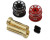 Heatsink Bullet Plug Grips w/5mm Bullets (Black/Red)