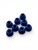 M3 Flange Aluminum Nut 8pk Blue