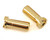 Low Profile 5mm "Super Bullet" Solid Gold Connectors (2 Male)